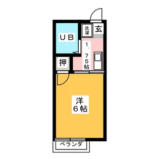 シティハイムひょうたん山【2階】の間取り