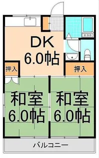 大沢ハイツ【1階】の間取り