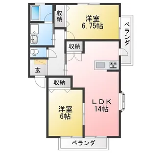 サンアイコーポ【2階】の間取り