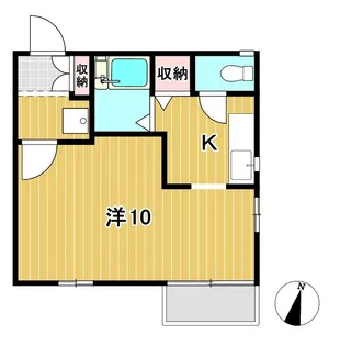 くがやコーポC【2階】の間取り
