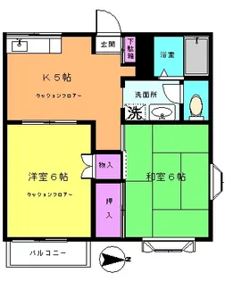 ルミエール桂台【2階】の間取り