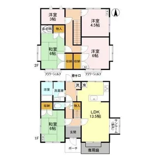 金山新東貸家の間取り