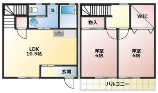 コモド南ヶ丘Bの間取り
