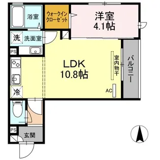 フェリシア【1階】の間取り