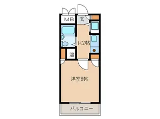 FAN六本松【7階】の間取り