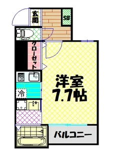 ルミエール難波【8階】の間取り