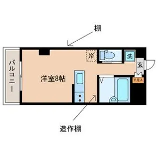 サンフラット世田谷【1階】の間取り