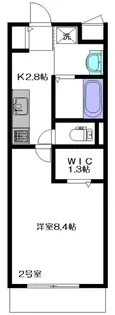 PRIMROSE ALLEY【4階】の間取り