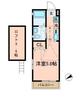 ミーレ横浜【1階】の間取り