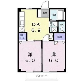 メゾンS【2階】の間取り