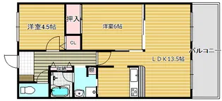 ラッフィナート【7階】の間取り