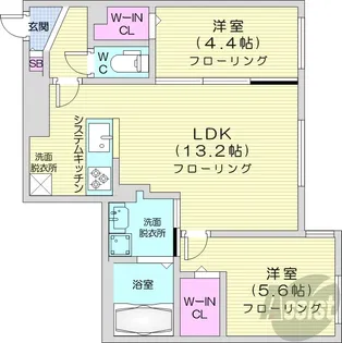 ブランシャール桑園STATION【4階】の間取り
