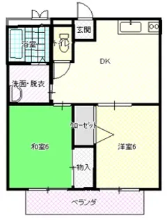 メゾン・ド・アムールII【2階】の間取り