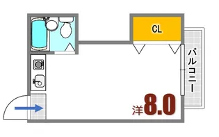 カーサ本町【2階】の間取り