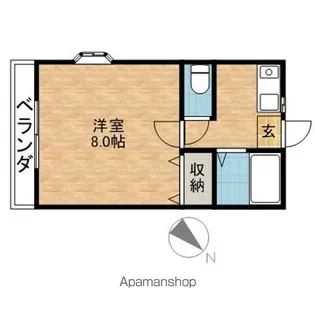 コーポのぐち【2階】の間取り