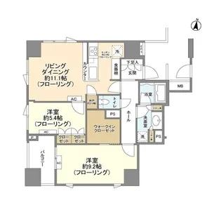 クレヴィア原宿【11階】の間取り