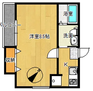 ウエストガーデン川口【3階】の間取り