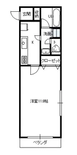 ヴィラ・アレー【1階】の間取り