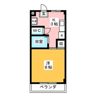 サンシティ杉山III【3階】の間取り