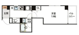 1Kの間取り画像