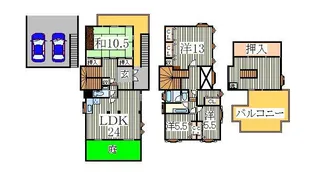 千葉県我孫子市中峠台【一戸建】の間取り