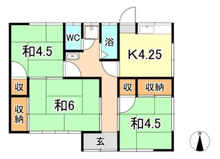岡山県倉敷市東塚4【一戸建】の間取り