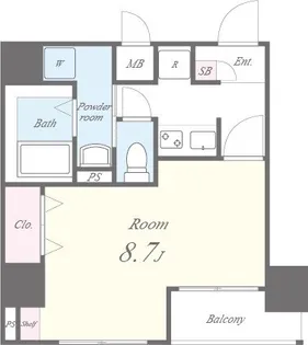 エヴァンコートKasima【3階】の間取り