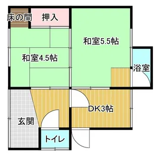 愛媛県新居浜市河内町【一戸建】の間取り