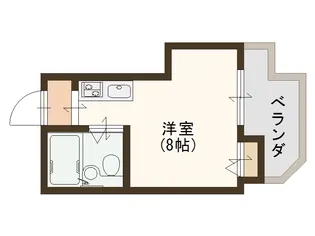 カサクメール玉出【2階】の間取り