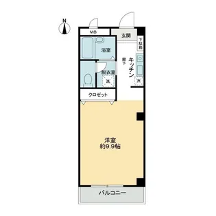 フィネス宮川【2階】の間取り