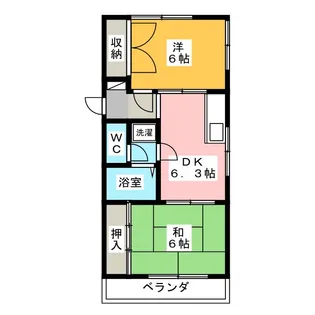 アークオクダ【3階】の間取り