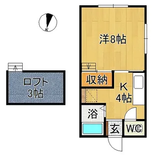 メゾンフォレー城東【1階】の間取り