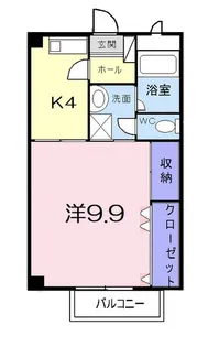 ファミール ビラA【2階】の間取り