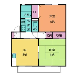 ティアラB棟【2階】の間取り
