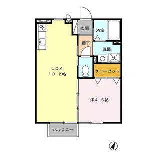 シャトー・カーム A棟【2階】の間取り