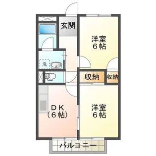 サープラスII里岸【1階】の間取り