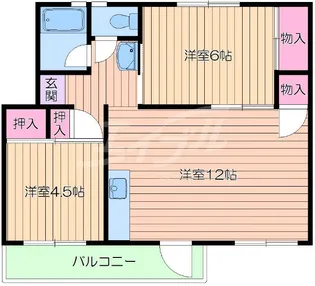 3DKの間取り画像