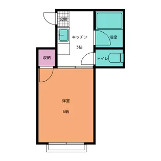 スカイキャビン【2階】の間取り