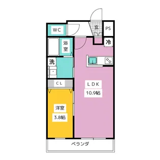 グラン・シャリオ阿佐ヶ谷【2階】の間取り