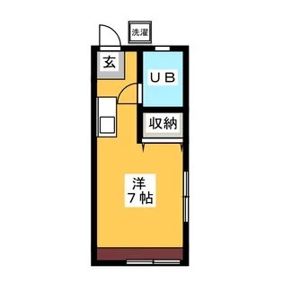 1Rの間取り画像