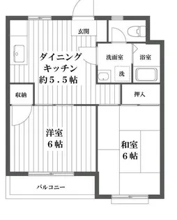 東京都足立区関原3【マンション】の間取り