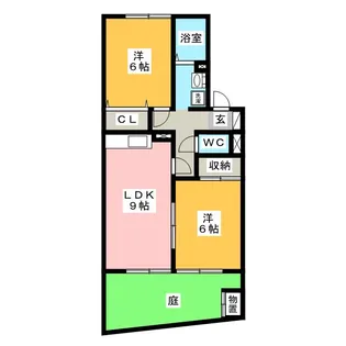 セジュール波須 A棟【1階】の間取り