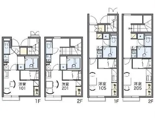 レオパレスライト II【1階】の間取り