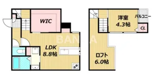 ADC高島Mei【1階】の間取り