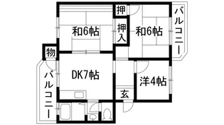 宝塚安倉3号棟【3階】の間取り