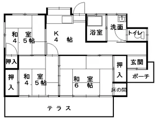 熊本県熊本市東区長嶺南6【一戸建】の間取り