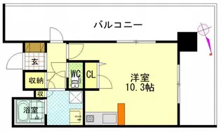 ランドマークシティ相生橋【3階】の間取り