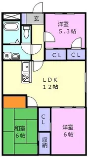マリンスクエア【6階】の間取り