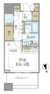 白金ザ スカイ EAST【7階】の間取り