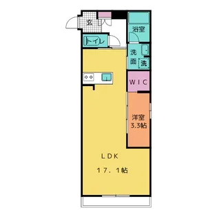 ウィズレジデンス藤枝【4階】の間取り